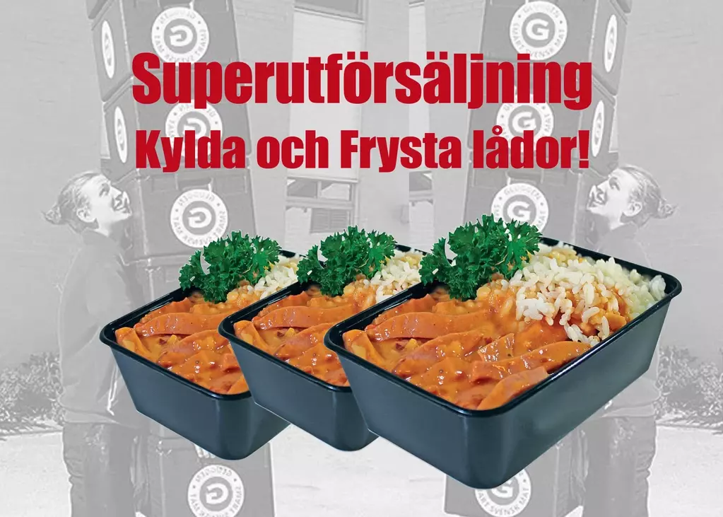 Superutförsäljning av kylda och frysta lådor!