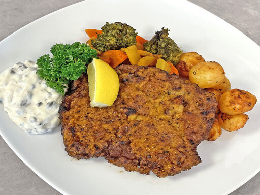 Fredagstipset: Kalvschnitzel med rostade rotfrukter